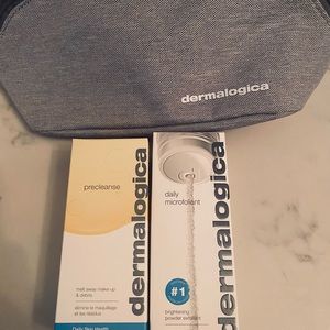 Dermalogica full size PreCleanse and Daily Microfoliant + travel bag.